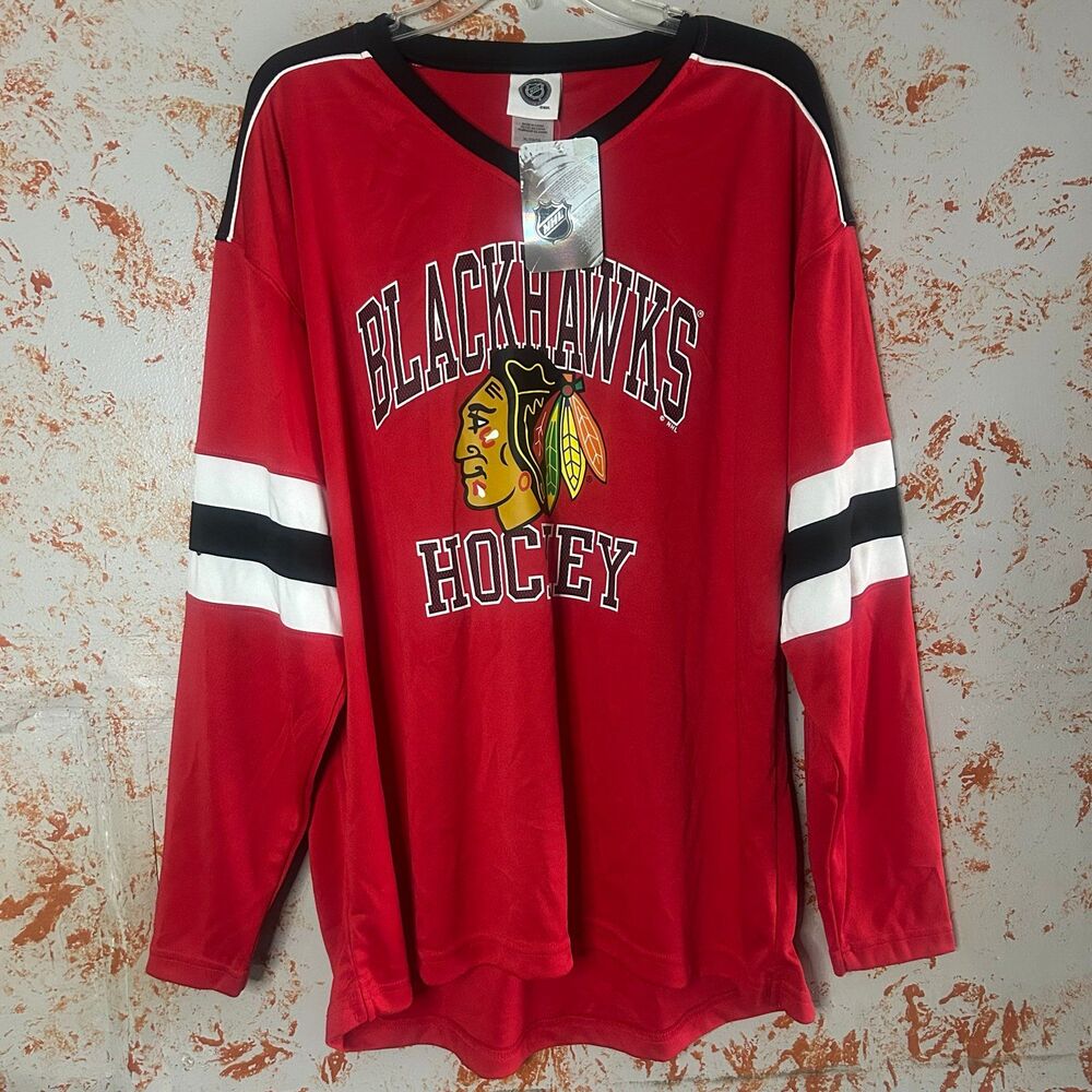 Chicago Blackhawks NHL Hockey Jersey Shirt Men’s XL Red New With Tags